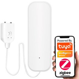 Viedais ūdens noplūdes sensors ar zondi AAA ZigBee TUYA