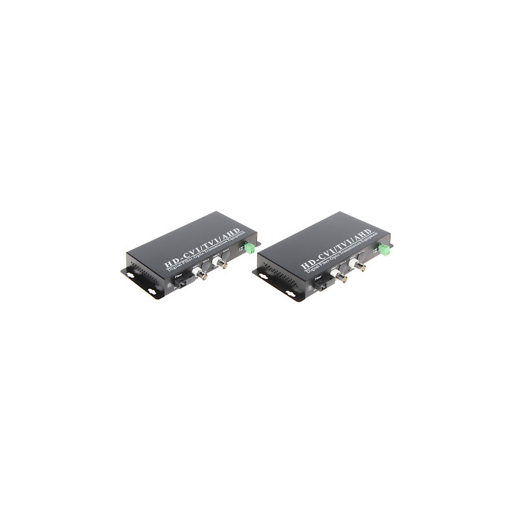 KUITUOPTISET VIDEOMUUNNIN OVH-2D/SC 2x VIDEO + RS-485 TXRX SET