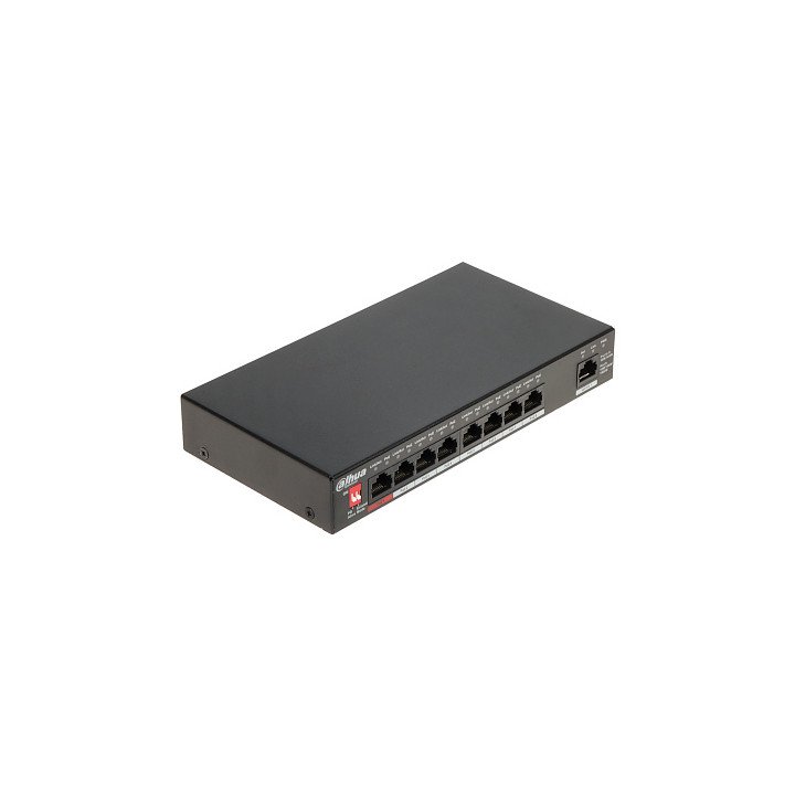 DAHUA PFS3009-8ET1GT-96-V2 8-Port PoE Switch, 96W Budget, 1 Uplink