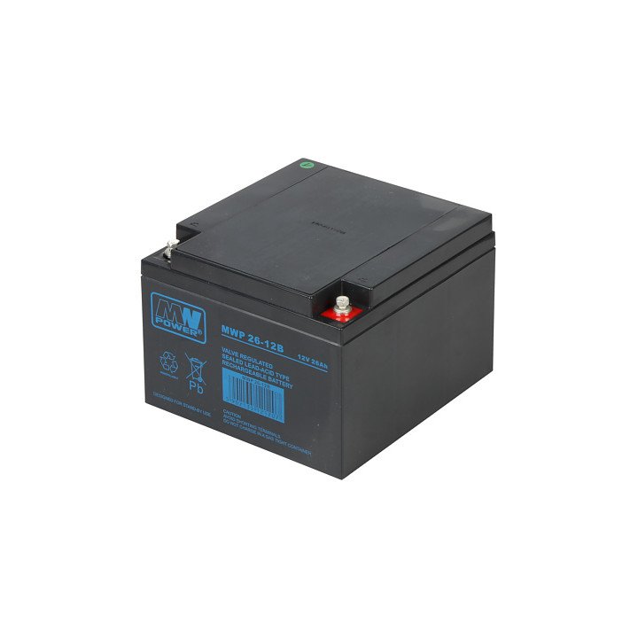 12V 26Ah Lead-Acid Battery 12V/26AH-MWP for UPS, Solar, Backup Power