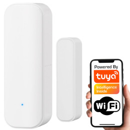 Магнитный контактный датчик двери/окна, белый WiFi TUYA