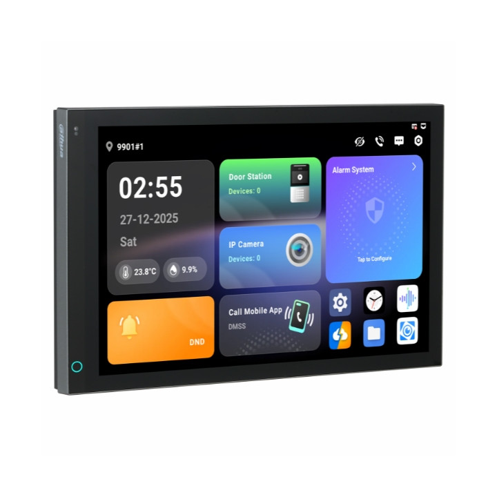 DAHUA SCP3042A-BZ-S „Smart Wall Panel“ 10,1 colio jutiklinis ekranas „Wi-Fi“ RS-485 PoE