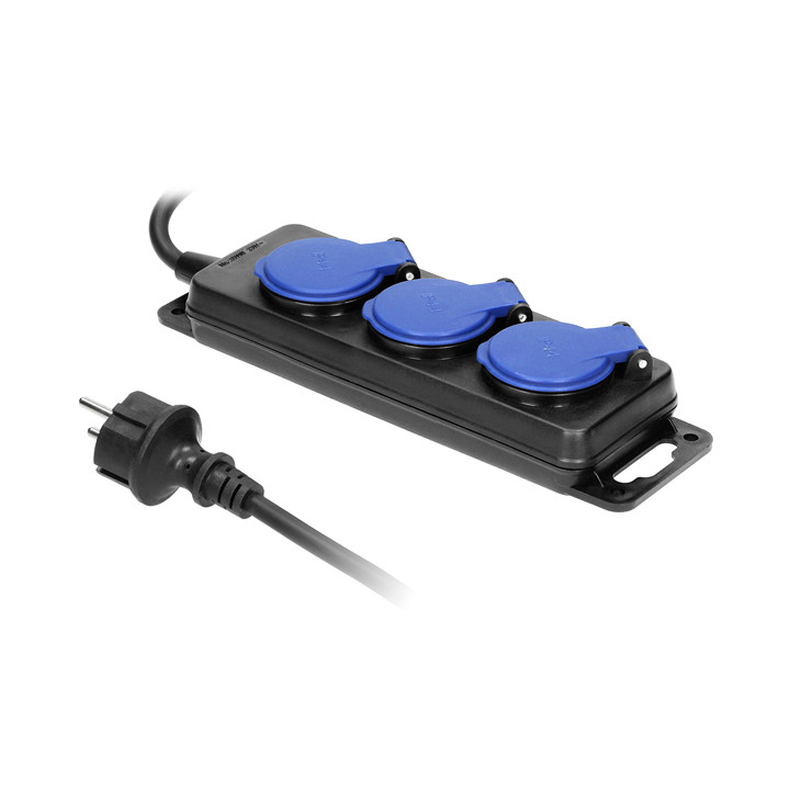 ORNO OR-AE-13158/5M Блок распределения питания 3 розетки 5м IP44