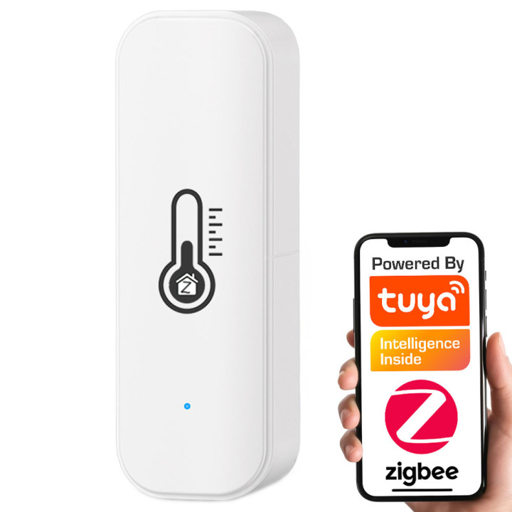 Интеллектуальный датчик влажности и температуры 2xAAA ZigBee TUYA