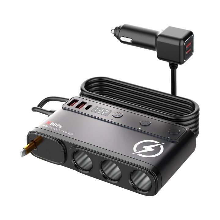 Xblitz XB-R10 Car Charger with USB-C Port – Universal Vehicle Power Adapter
