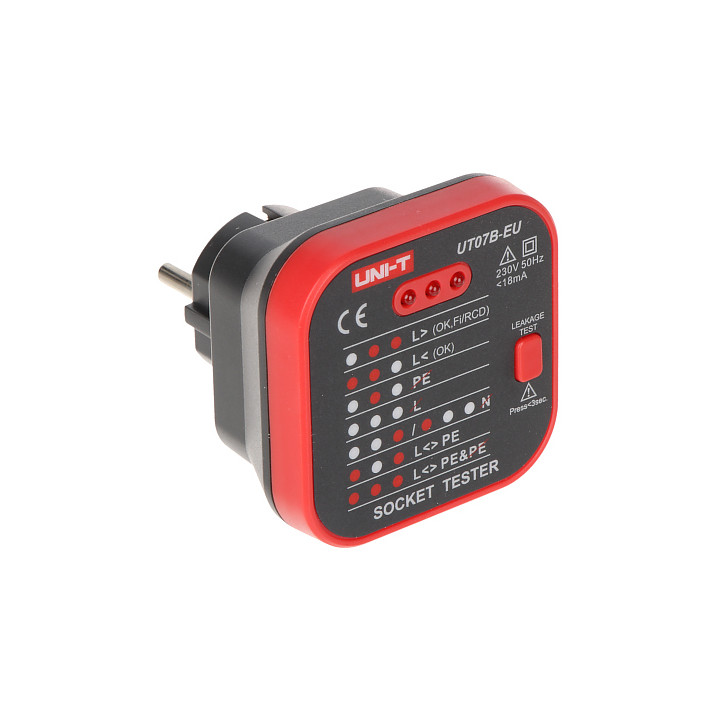 VERKKOPIRASTON TESTERI RCD-TARKASTUSTOIMINNASSA UT-07B-EU UNI-T