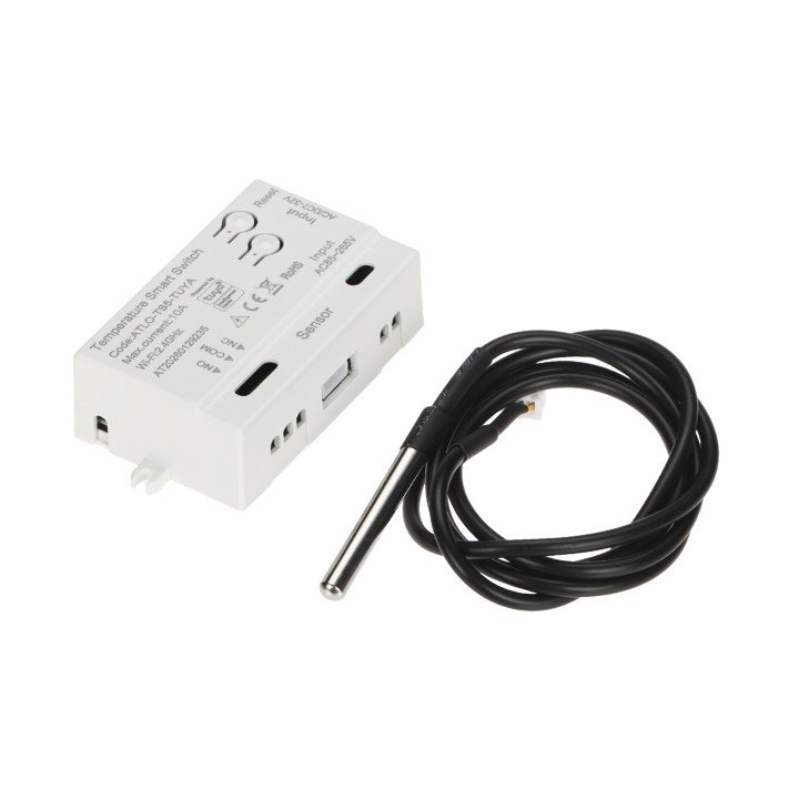 ATLO ATLO-TS5-TUYA Smart Switch with Temperature Sensor, Wi-Fi, Tuya/Smart Life