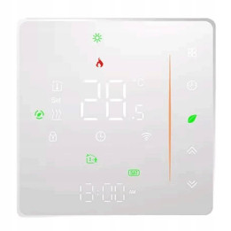 Nutikas termostaat 16A põrandaküte Valge WiFi TUYA