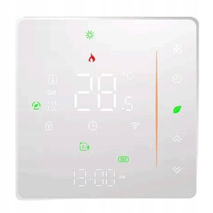 Nutikas termostaat 16A põrandaküte Valge WiFi TUYA