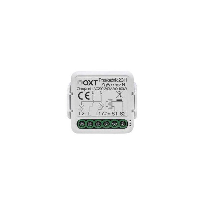 OXT Mini Relay 2-Circuit ZigBee TUYA Smart Module (No Neutral Required)