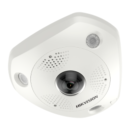 HIKVISION SOLUTIONS DS-2CD6365G0-IVS(1.27mm)(B) 6MP lauko Fisheye IP kamera su PoE, IP67, IR 15m, įmontuotu mikrofonu