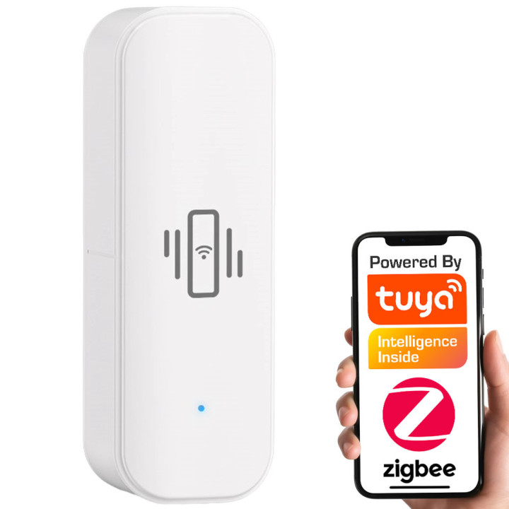 Vibrācijas sensors, balts ZigBee Tuya