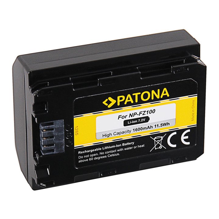Patona PT1285 Battery for Sony NP-FZ100 1600mAh Li-Ion