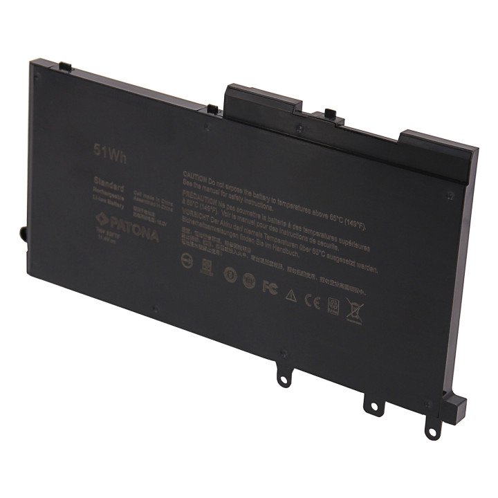 Patona PT2899 Laptop Battery for Dell Latitude 5280/5480/5590, 4474mAh, 11.4V, Li-ion