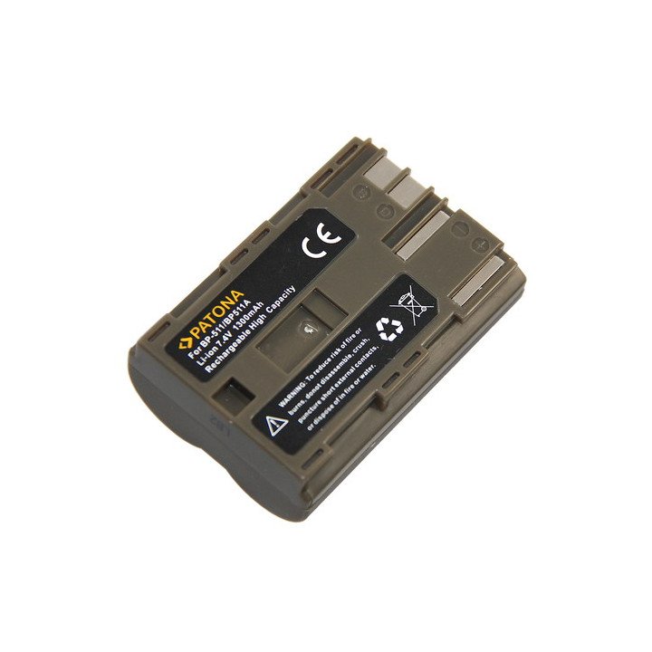 Patona PT1008 Battery for Canon BP-511 1300mAh Li-Ion