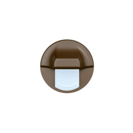 LED ROSS (mazs aplis) brūns metals silti balts kaste