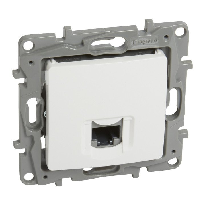 Legrand Niloe RJ45 Cat5 UTP balts