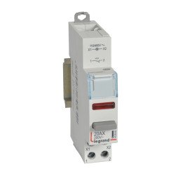 Push-button dual functions - 20 A - 100/400 V/= - NO + red LED indicator