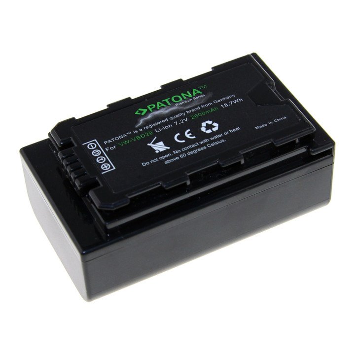 Patona PT1229 Battery 2600mAh Li-Ion (Replacement for Panasonic VW-VBD29)