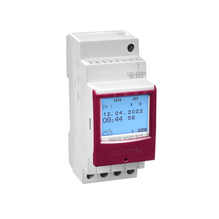 TALENTO SMART B15 relay, bluetooth, 1 channel, 100 memory spaces, 16A, 110/230V AC Functions: on/off