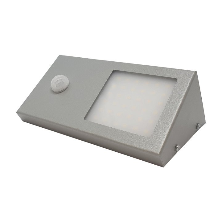 KRONOS LED 4W, 4000K anti-vandal lamp with PIR movement sensor