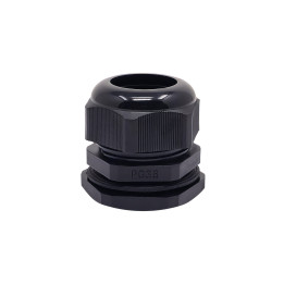 PG36 melns kabeļu ievads IP68 22-32mm