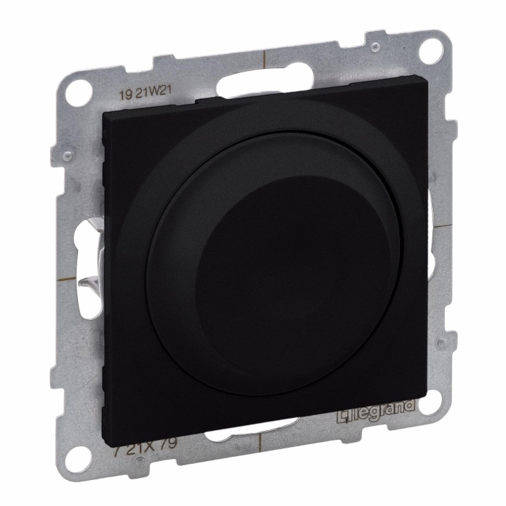 Legrand SUNO melns universāls rotācijas dimmeris 300W