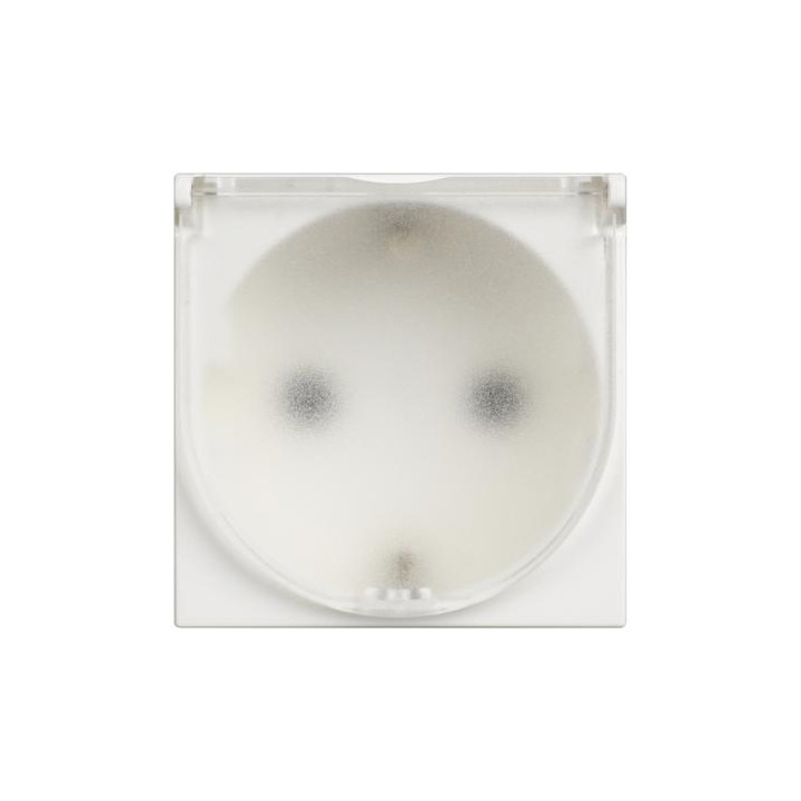 German standard socket 2P+E 16A 250 Vac with IP20 flap