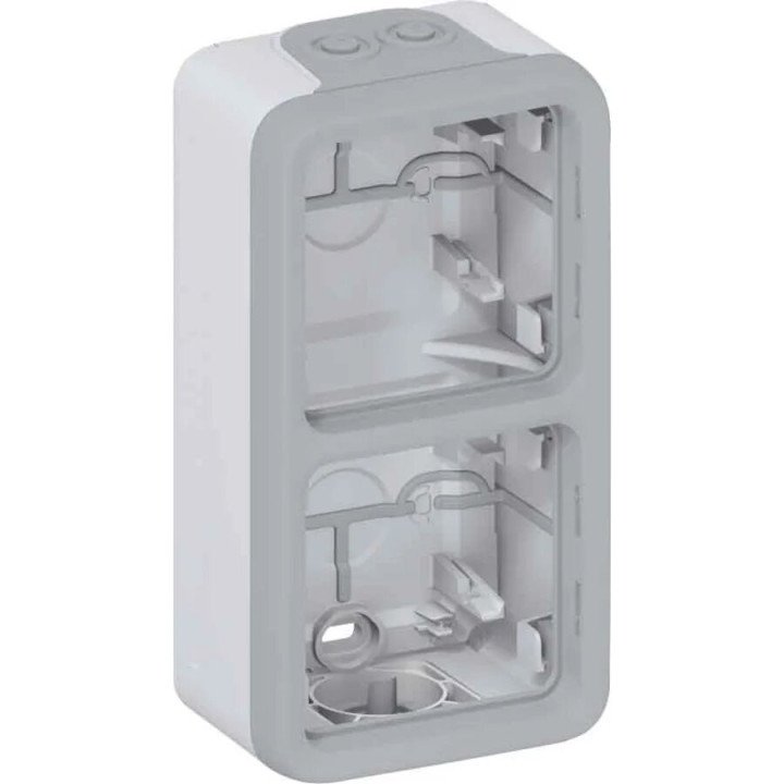 Legrand Plexo IP55 серая двухпостовая коробка