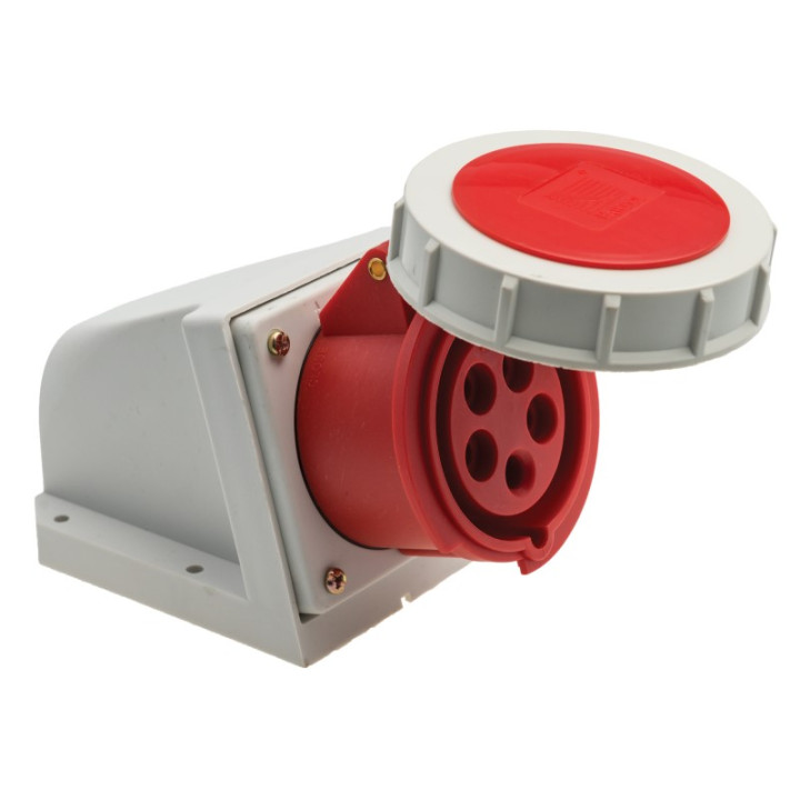 Maitinimo lizdo paviršiaus montavimas 3P+N+E 16A IP67
