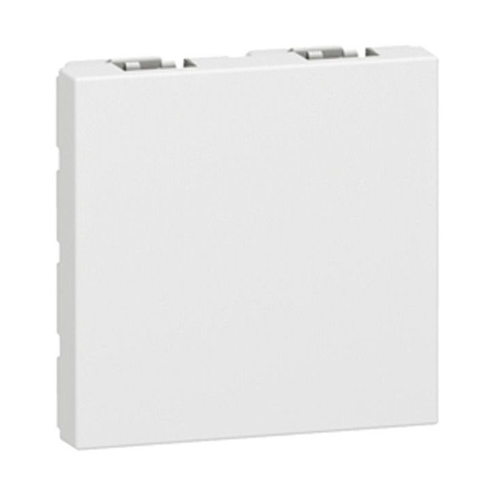 Blanking plate Mosaic - 2 modules - white