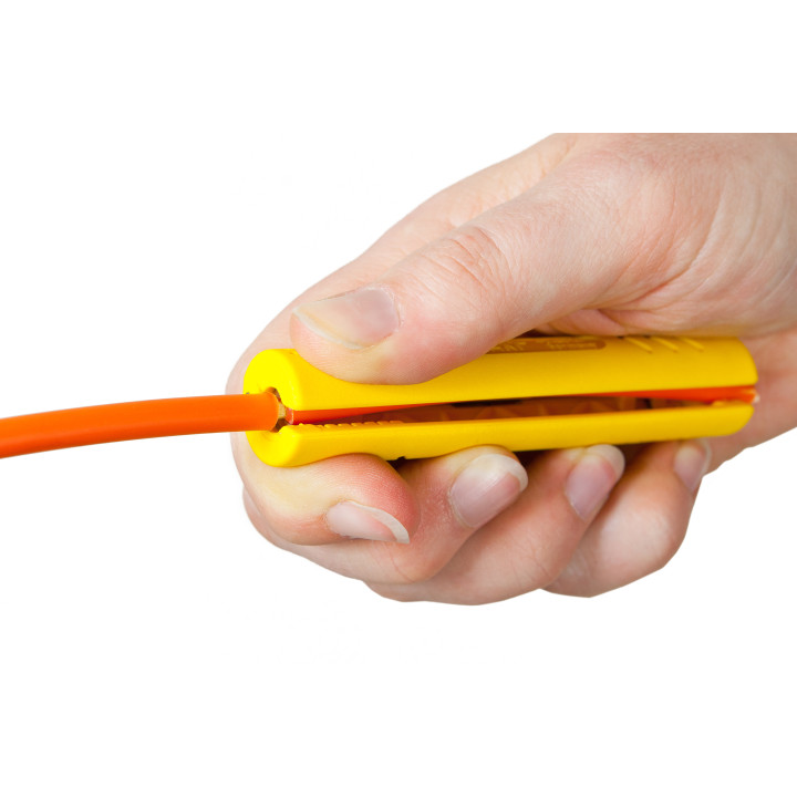 Fiber Strip DC nuėmimo įrankis šviesolaidiniams kabeliams, pvz. DAC-tiesioginės prieigos kabelis, kurio skersmuo 5,9 mm