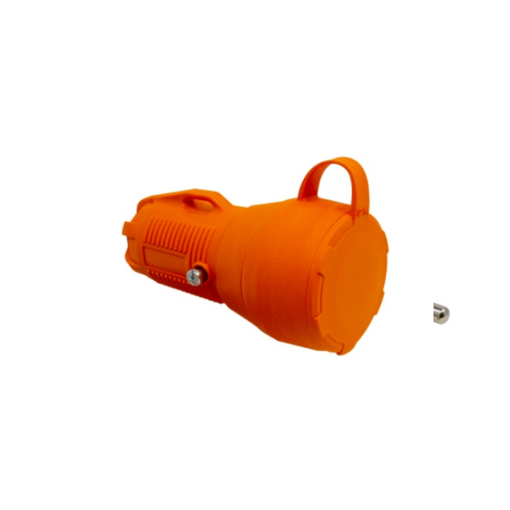 PRO rubber, orange plug 2P+E 16A 250V IP54