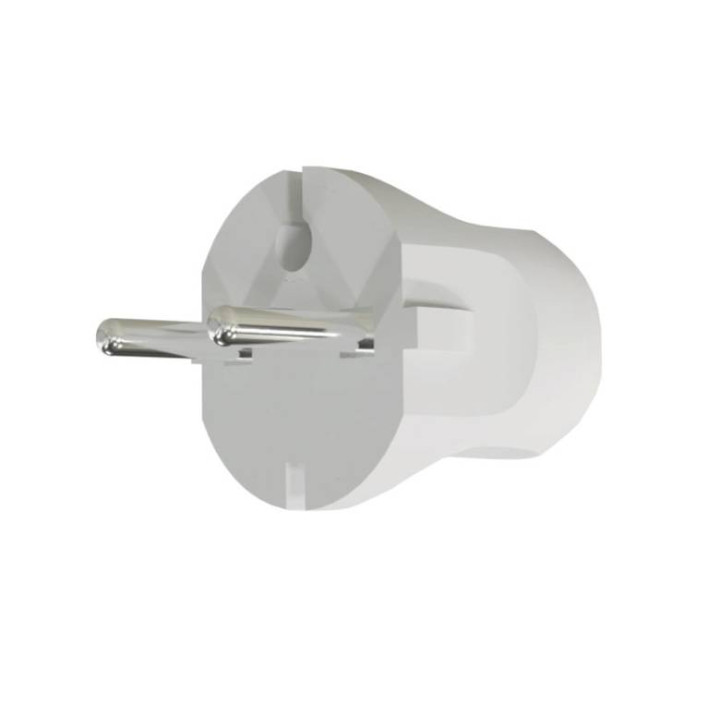 VEXEN VX1002W прямая вилка без заземления, белая