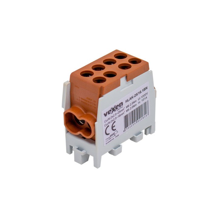 HLAK terminal Al/CU 2x25-2x16mm - brown