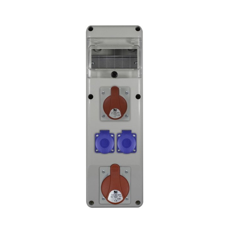 R-BOX SLIM 6S 1X32A/5p, 1x16A/5p, 2x230V