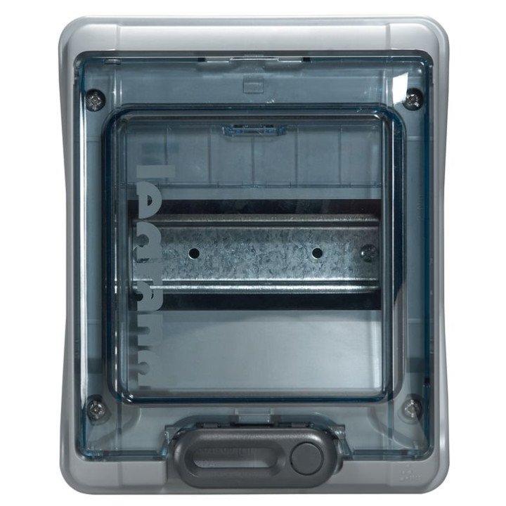 Plexo3 cabinet 6 modules surface mounting IP65 IK09 with PE+N terminal blocks