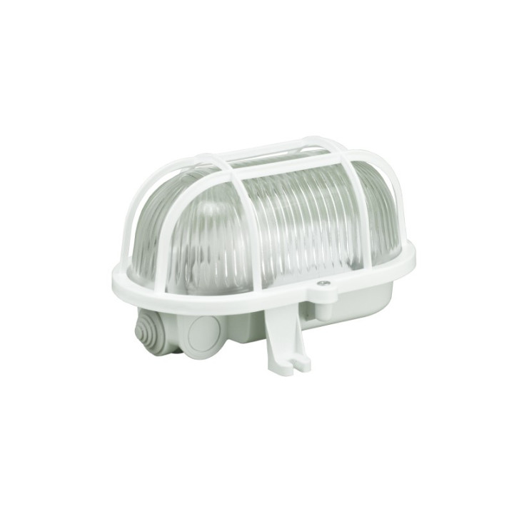 OWAL 60 valgusti plastikrestiga valge E27 60W IP44