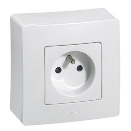 Surface mounting box Niloe - 1 gang - white