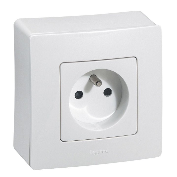 Surface mounting box Niloe - 1 gang - white