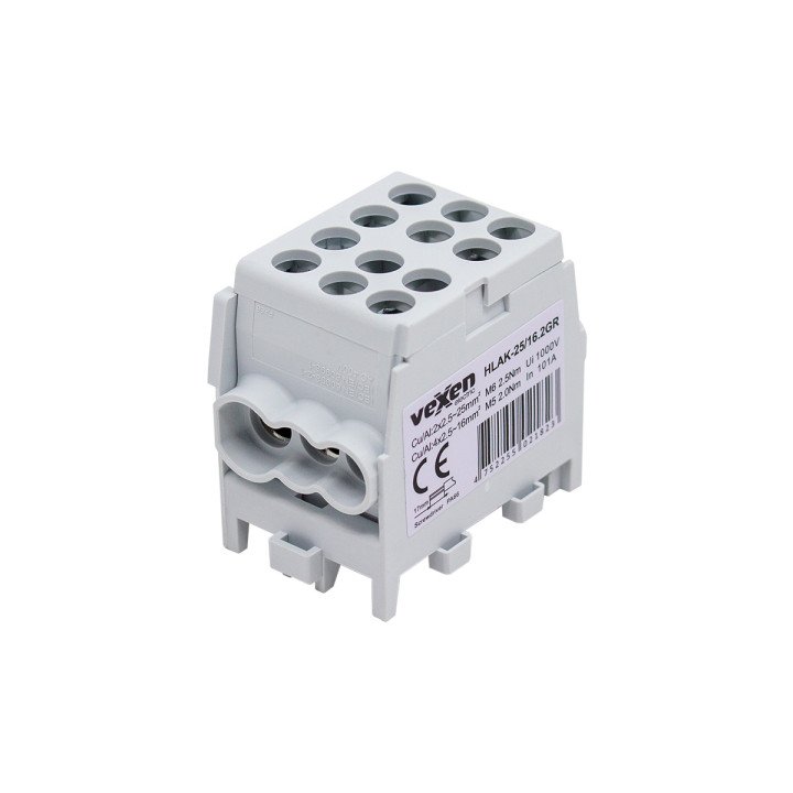 HLAK terminal Al/CU 2x25-4x16mm - grey