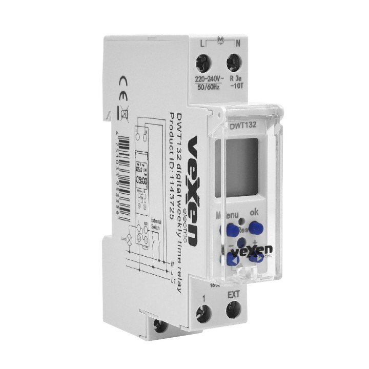 DWT132 Digital weekly time relay 1NO, 16A, AC230V