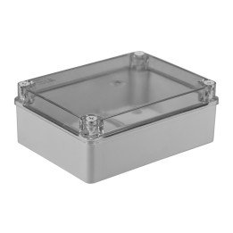 S-BOX box surface mounting IP65 190x140x70mm transparent cover grey