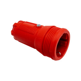 VEXEN PRO gumijas ligzda sarkana bez vāka 2P+E 16A