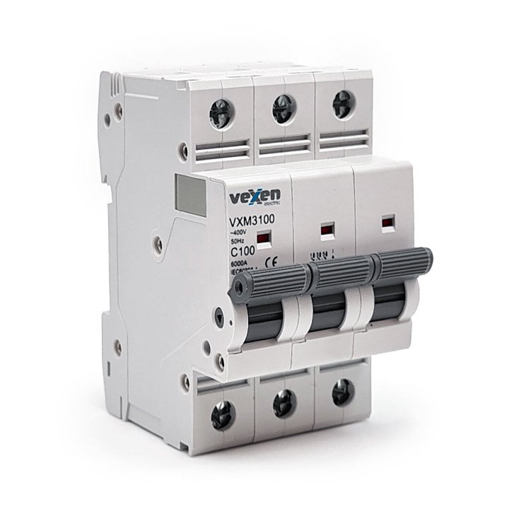 VXM3C100 Modular circuit breaker 6kA 3P C 100A
