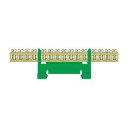 Clamp green 15x16mm2 DIN rail