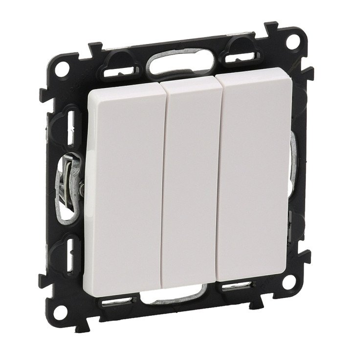3-GANG ONE-WAY SWITCH WHITE VALENA LIFE