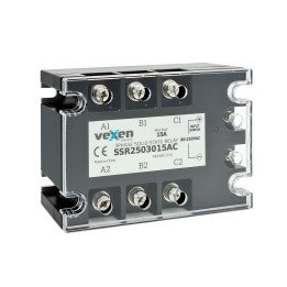 VEXEN cietvielu relejs 3NO, 15A, 80-250VAC