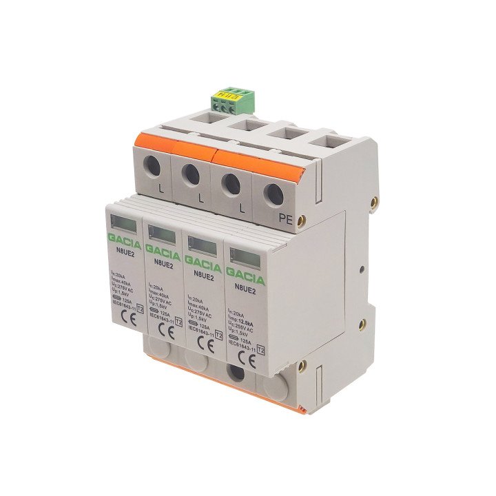 N8UE-2 40 275V 3PN pārsprieguma novadītājs