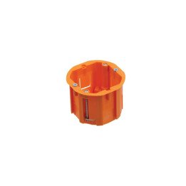 Junction box for gypsum 1-gang deep d68/60mm with connections orange 650C